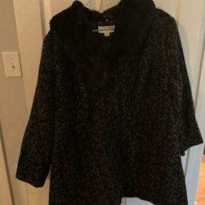 Ava and Viv Leopard Print Coat 4x